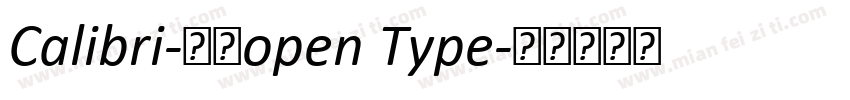 Calibri-常规open Type字体转换